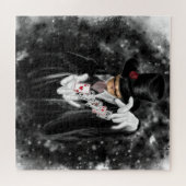 Magiër met speelkaarten Abracadabra Puzzel (Horizontaal)