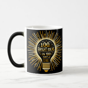 Magique 100 Jours de lumière, Idées Mug Noir, Miles d'ense