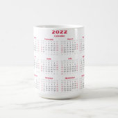 Magique 2022 Calendrier Morphing Mug (Centre)