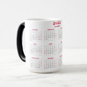 Magique 2022 Calendrier Morphing Mug (Devant gauche)