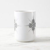 Magique Abstract Calligraphy Compass - Premium Ceramic Mug (Centre)
