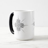 Magique Abstract Calligraphy Compass - Premium Ceramic Mug (Devant gauche)