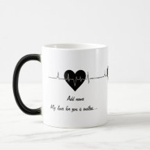 Amour sans fin : Mug de Morphing personnalisable