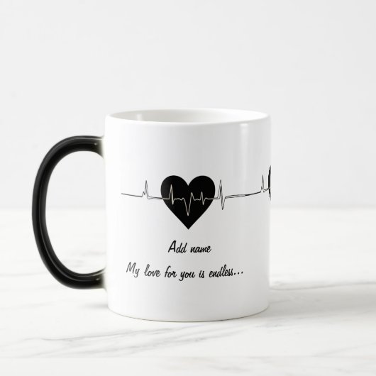 Magique Amour sans fin : Mug de Morphing personnalisable (Gauche)