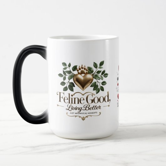 Magique Amoureux des chats Mug (Gauche)