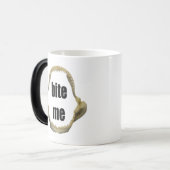 Magique Amusant Pêche Mug Pêche Humour Pêche Bite Me (Devant gauche)