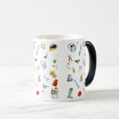 Magique Aquarelle Jardinage de café Mug (Devant droit)
