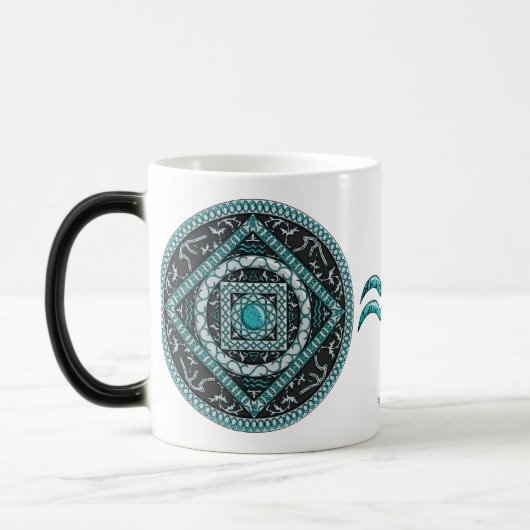 Magique Aquarius Mandala Mug (Gauche)