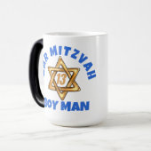 Magique Bar Mitzvah Star David Mug (Devant gauche)