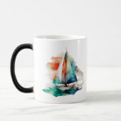 Magique Bateau nautique Coffee Mug (Gauche)