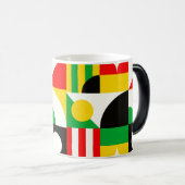 Magique Bauhaus Inspiré Mug Abstrait (Devant droit)