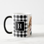 Magique Best Friends Modern Monogram Photo Keepsake Mug (Gauche)