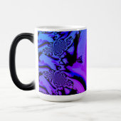 Magique Bleu Noir Rose Purple Morpher Mug (Gauche)
