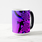 Magique Bleu Noir Rose Purple Morpher Mug (Devant droit)