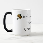 Magique Bonjour ! Mug à deux tons, 15 oz (Gauche)