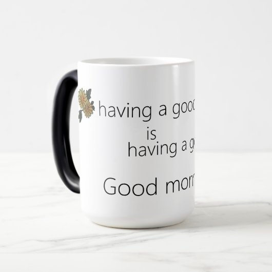 Magique Bonjour ! Mug à deux tons, 15 oz (Devant gauche)