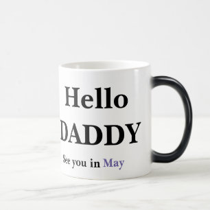 Magique Bonjour Papa Pregnancy Révéler PLEIN Coffee Mug
