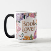 Magique Book Lover White Floral Mug (Gauche)