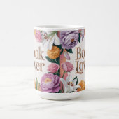 Magique Book Lover White Floral Mug (Centre)