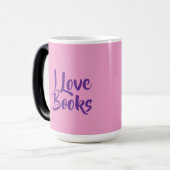 Magique Book Lovers Pink Morphing Mug (Devant gauche)