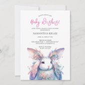 Magique Bunny Baby Shower Invitations (Devant)