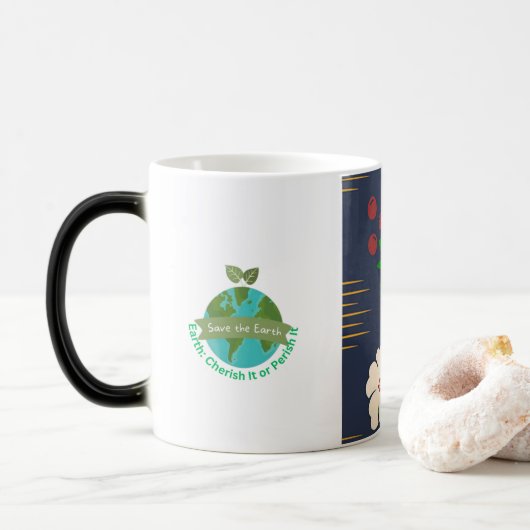 Magique Café Mug (Avec donut)