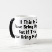 Magique Café ? Mug Morphing noir/blanc 11 oz (Devant gauche)
