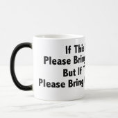 Magique Café ? Mug Morphing noir/blanc 11 oz (Gauche)