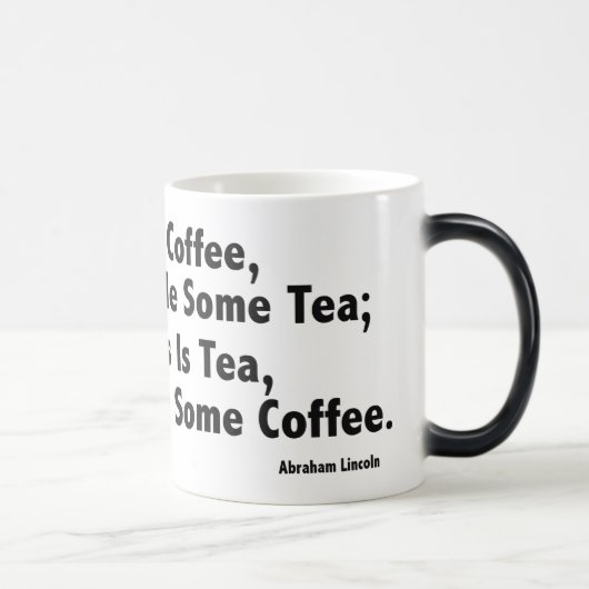Magique Café ? Mug Morphing noir/blanc 11 oz (Droite)