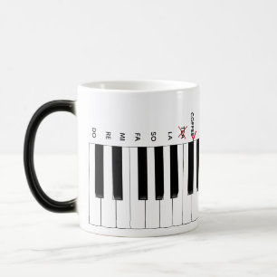 Magique Café pas Thé Piano Clavier Do Re Mi Mug