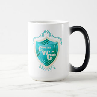 Magique Café turquoise avec Dieu Design Morph Mug