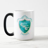 Magique Café turquoise avec Dieu Design Morph Mug (Gauche)