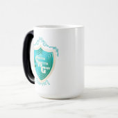 Magique Café turquoise avec Dieu Design Morph Mug (Devant gauche)