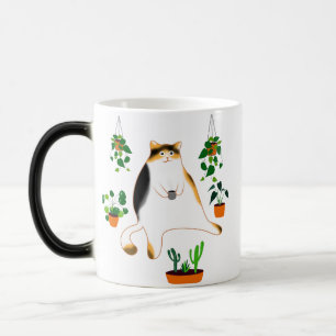 Magique Calico Chat Boire Mug de café, Calico Chat Cadeau 