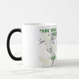 Magique Carte du monde Peace Dove Mug