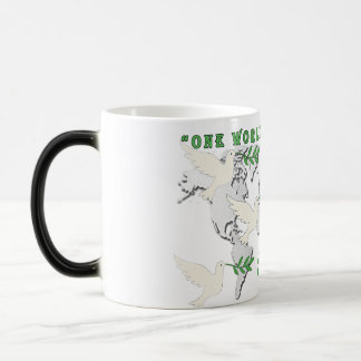 Magique Carte du monde Peace Dove Mug