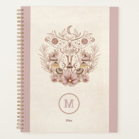 Magique Céleste Champignons Moth Moon Boho (Devant)