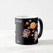 Magique Celestial Cats Morphing Mug – Astronaut Cats Among (Devant droit)