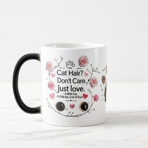 Magique Chat Cheveux Don’t care Mug - Floral Chat Maman Mo