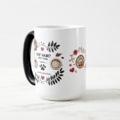 Magique Chat Maman Morphing Mug - 15 oz Magic Coffee Cup (Devant gauche)
