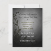 Magique Chat noir Petit Halloween Invitation (Dos)