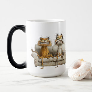Magique Chats Fous & Café – Mug Matin Félin Grognon