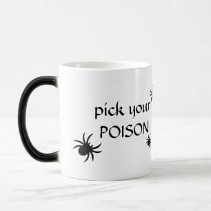 Magique Choisissez votre POISON Halloween Spider Mug