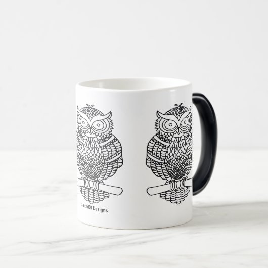 Magique Chouette - Mug de morphing (11oz) (Devant droit)