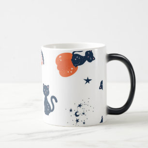 Magique citrouilles et chats mignon halloween mug