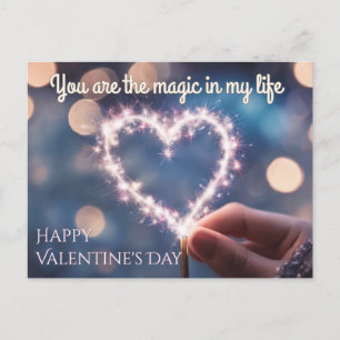 Magique coeur pétillant Carte Saint Valentin