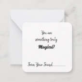 Magique Coeurs Sorcière Valentines Carte de note d (Dos)