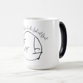 Magique coffee mug text elegant font (Devant droit)