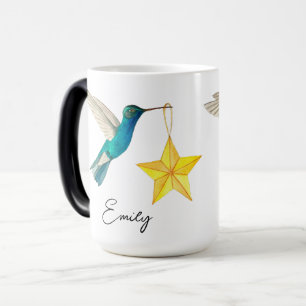 Magique Colibris et étoiles personnalisés Mug à café à deu