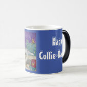 Magique Collies de Noël Morpher Mug (Devant droit)